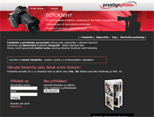 Tablet Screenshot of fotokniha.photoprestige.cz